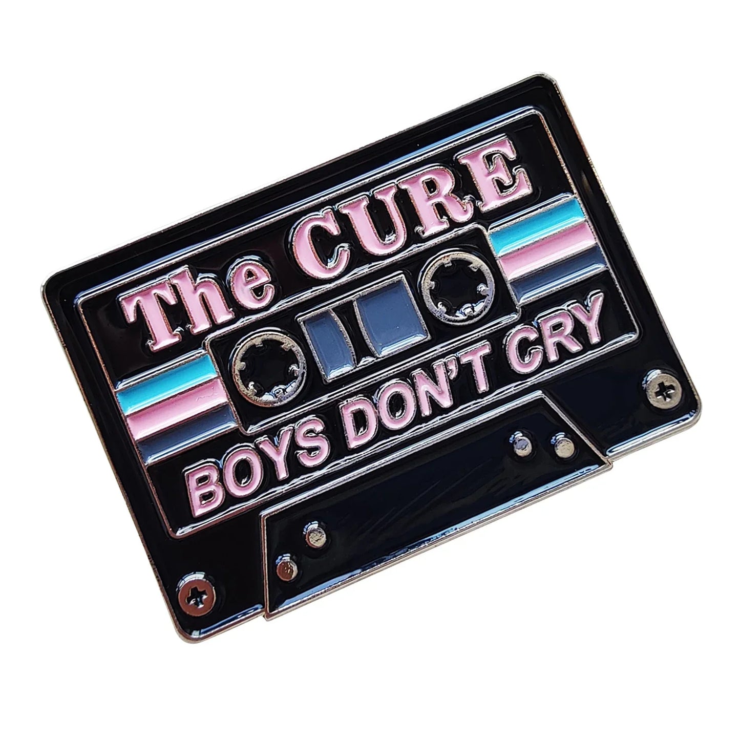 80s Rock Band Cassette Tape Enamel Pin