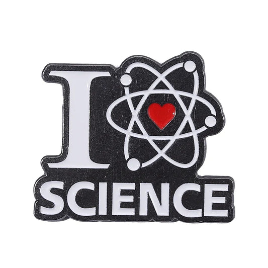 Science Enamel Pin Set - 6 Styles Brooch for Bags & Clothes - Gifts for Scientists