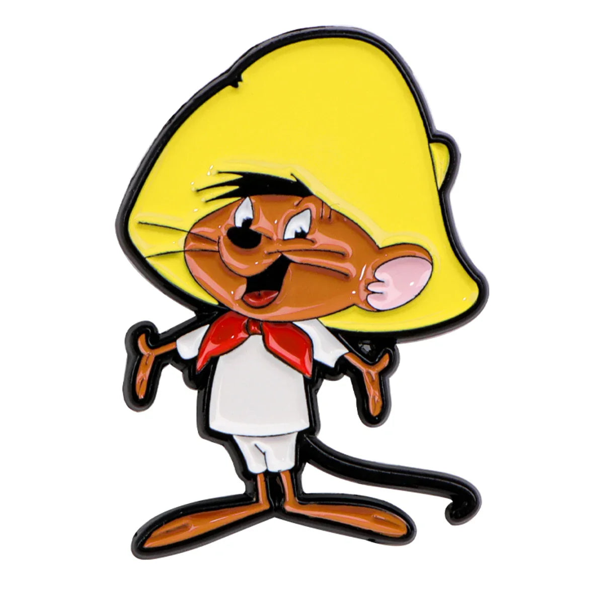 Yellow Hat Mouse Enamel Pin Cartoon Anime Brooch Jewelry Gift