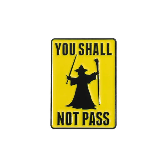 Witch Metal Warning Enamel Pins Punk Geometric Brooches Lapel Badges Jewelry Gift