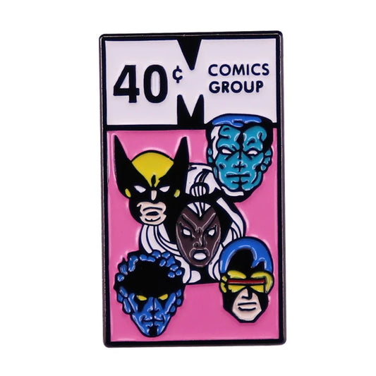 X-Men Cartoon Animal Enamel Pin Brooch Lapel Accessories Anime Jewelry Gifts