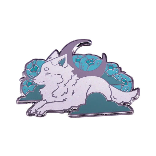 Wolf Fox Enamel Pins Lapel Badge Brooch Decoration