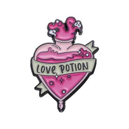 Witch Magic Enamel Pins Brooch Cartoon Badges Hat Bag Jewelry Custom Lapels Gift Metal Wholesale Halloween