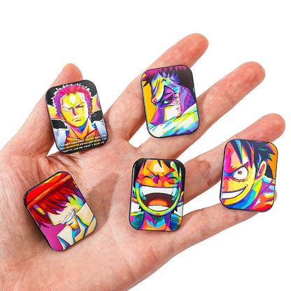 5 Pcs Monkey D. Luffy Enamel Pin Set - Brooch Badge for Clothing & Backpack