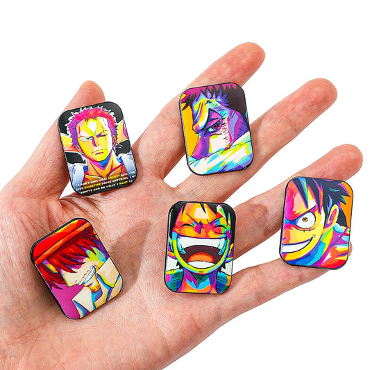 5 Pcs Monkey D. Luffy Enamel Pin Set - Brooch Badge for Clothing & Backpack