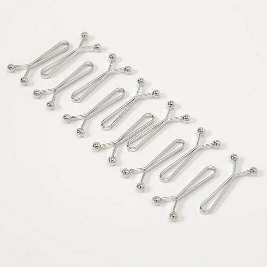 Wholesale 12pcs Scarf Clip Brooch Pins Solid Color Hijab Accessories U-Shaped 2.3*1.5cm