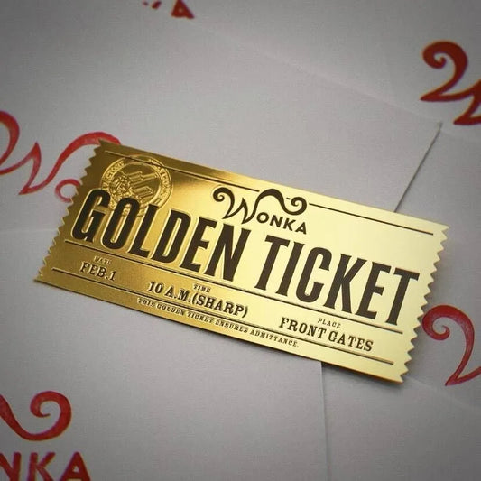 Wonka Chocolate Golden Ticket Anime Metal Pin Badge Collection Gifts