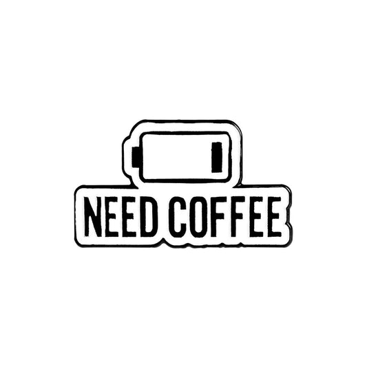 Coffee Progress Bar Enamel Pins Badges Brooch Jewelry Accessories
