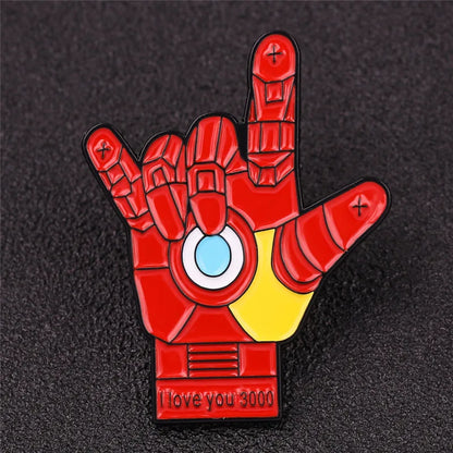 Marvel Superhero Enamel Lapel Pin: Loki, Thanos, Iron Man, Black Panther, Hulk, Avengers Badge