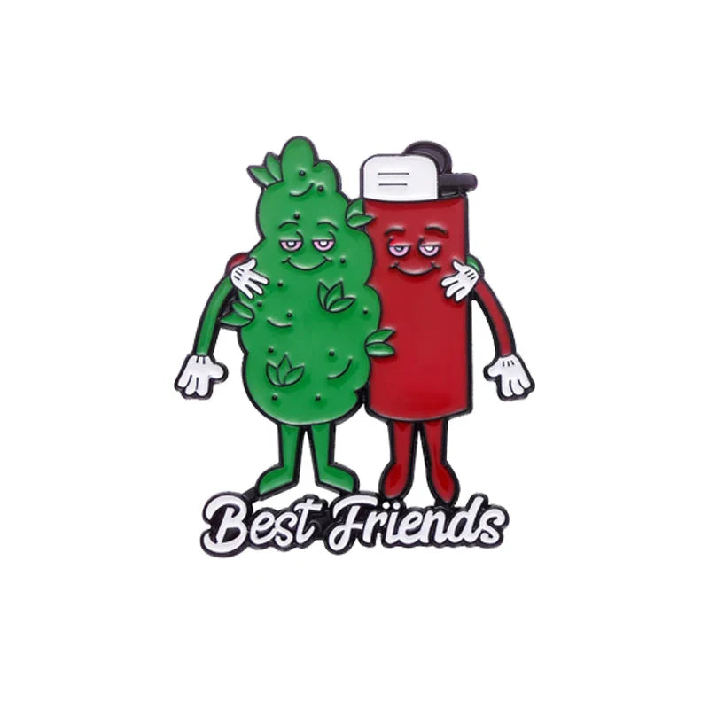 Homies for Life Enamel Pins Cartoon Brooches Backpack Lapel Badge Gift for Friends