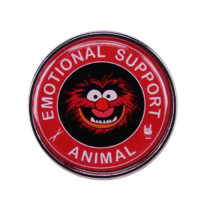 Muppet Emotional Support Animal Enamel Pins Jewelry Gifts